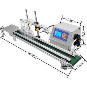 Machine de remplissage de liquides à commande numérique de bureau la plus vendue, 4 buses, pour bouteilles d'eau, de parfum, d'huile, de sauce, de jus - Product Image 3