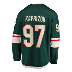 Maillots de hockey pour hommes entièrement cousus, modèle Hot Player, Brock Faber, Matthew Boldy, Marc-Andre Fleury, Quinn Hughes, Kirill Kaprizov, tailles S-3XL - Product Image 4