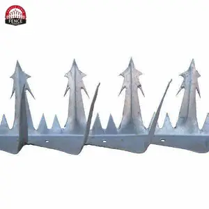 Steel Security Wall Spikes Anti-Climb Metal 4.1 feet long total Razor sharp spikes