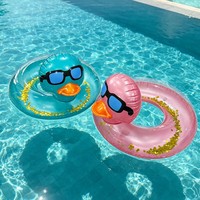 Bouée de natation gonflable de luxe YaBin en forme de canard anti-retournement pour adultes et enfants, flotteur de piscine en PVC, jouets aquatiques d'été pour la plage