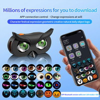 Feu arrière de vélo intelligent « Devil Eyes » avec contrôle par application, 82 modes, LED, en plastique, pour vélo électrique et moto, avec fonction photographie