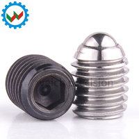 VCN414.1 Plunger à bille à ressort fileté de 5 mm en acier au carbone ou en acier inoxydable pour applications de fixation de machines