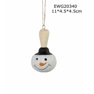 Vivaci sculture in legno artigianato decorazione natalizia albero di natale in legno appeso ornamento pupazzi di neve babbo natale - Product Image 5