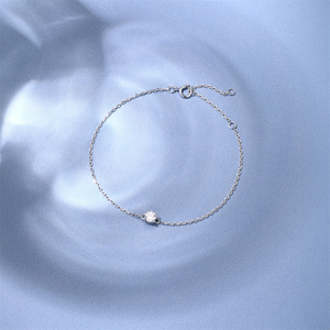 Pulsera de Cadena Ajustable con Moissanita de 4.0CT en Plata de Ley 925 Chapada en Rodio para Mujer - Product Image 2