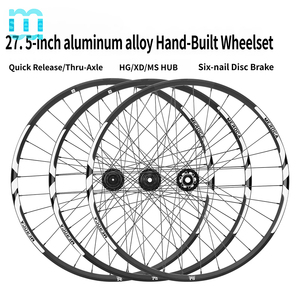 Jeu de roues de vélo SeeMore à dégagement rapide/axe traversant, 27,5 pouces, <span class=keywords><strong>VTT</strong></span>/XC/AM, jantes en alliage d'aluminium, 32 trous, moyeu <span class=keywords><strong>pour</strong></span> frein à disque - Product Image 2