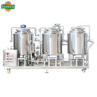 Équipement de brasserie Tiantai 3HL SUS304 Offre Spéciale de brasserie à 2 navires chauffé à la vapeur pour système de brassage de bière artisanale de restaurant de brasserie