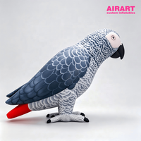 Modèle de perroquet gonflable pour la protection de la faune, accessoires interactifs pour zoo, ballon mascotte perroquet gonflable pour idées de fêtes en plein air