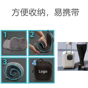 Portable Slow Rebound Memory Foam U-shaped <strong>Pillow</strong> Ergonomic Breathable Soft Neck Warp Support Travel <strong>Pillow</strong> - Product Image 5