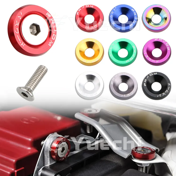 Auto Parts JDM Racing M6 Fender Bumper Washer Epman Washer License Plate Bolts Kits For Toyota Honda Civic