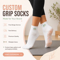 Chaussettes de yoga et de Pilates personnalisées avec service de conception gratuit, livraison rapide, chaussettes antidérapantes douces