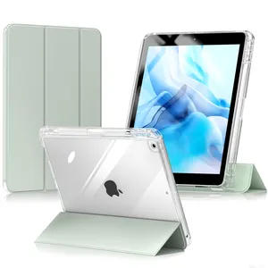 Tablet case for ipad 10.2 9th generation soft TPU with pencil slot Funda for ipad 8th generation 2020