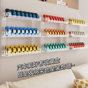 Wall Mounted Mini Toy Car <b>Storage</b> <b>Box</b> 3 Tier Plastic Display Rack For Desktop Collection - Product Image 1