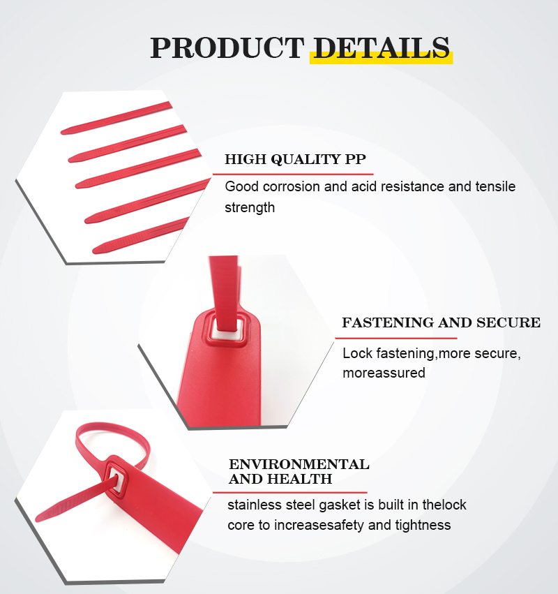 Sealing Tape Security Cable Padlock Zip Strip Ties Strap Tag Bags Lock Meter Seals With Logo