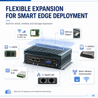 Mini PC Silencioso de Bajo Consumo con Doble LAN, COM, USB, HD, VGA, Almacenamiento Personalizable para Equipos Empresariales, OEM, ODM, Sin Ventilador