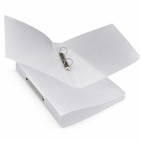 Classeur A4 translucide mat en PP à 2 anneaux, organiseur de documents givré personnalisable avec impression UV pour bureau et école