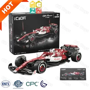 Распродажа C64005 1868 шт. Cada Technic 1:8 Alfa Romeo F1 гоночный автомобиль DIY Puzzle формула один конструктор наборы для мальчиков подарок на день рождения