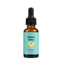 Gouttes liquides de soutien digestif pour enfants, mélange d'herbes détoxifiantes naturelles, saveur framboise, complément alimentaire digestif pour enfants, marque privée OEM