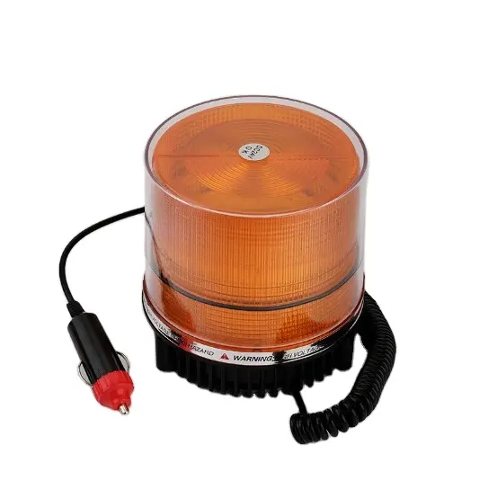 Lámpara de advertencia de tráfico rotativa LED, balizas, lámpara estroboscópica, luz LED intermitente con base magnética, 1 unidad