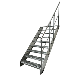 Marches d'<span class=keywords><strong>escalier</strong></span> en acier galvanisé de haute qualité, surface antidérapante, <span class=keywords><strong>escalier</strong></span> en métal extérieur pour usage industriel et commercial - Product Image 3