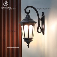 Lampe murale de balcon, LED ultra-lumineuse, étanche, pour extérieur, cour, entrée de villa, terrasse, style européen rétro, couloir