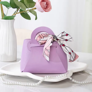 Wholesale Handheld PU <b>Gift</b> <b>Bag</b> Elegant Ribbon Bow Environment-Friendly High Quality Candy Box for Wedding <b>Easter</b> - Product Image 5