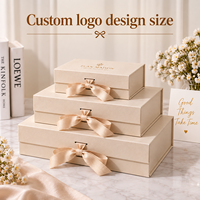 Boîte cadeau magnétique rigide en carton avec fermeture à ruban pour bijoux, chapeaux, cravates, ceintures - Recyclable et personnalisable