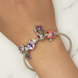 Original 925 Sterling Silber Modische Bunte Magische Katzen-Charms Perlen für Damen Passend für Original DIY Armband Halskette Feiner Schmuck - Product Image 6