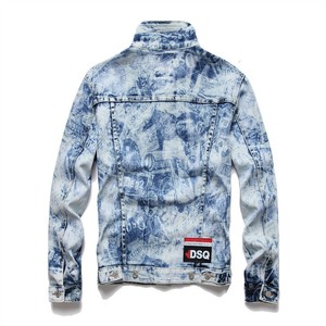 Wholesale New Arrival Fashion Denim <strong>Jackets</strong> 3d Digital Print <strong>Slim</strong> <strong>Fitting</strong> Men's Jeans <strong>Jackets</strong> - Product Image 5
