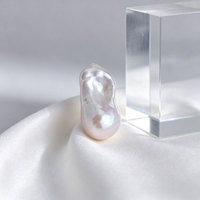 Perles baroques d'eau douce de qualité AAAA, 14 mm, blanches, naturelles, pour la fabrication de bijoux