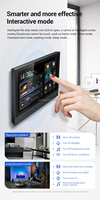 7 pouces fond musique hôte maison intelligente Audio ensemble WiFi 8*25W bleu-dent dans amplificateur mural Android pour haut-parleur de plafond