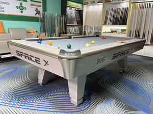 Table de billard professionnelle de tournoi 9FT avec plateau en ardoise et support en bois, coussinets en caoutchouc de qualité supérieure, et coussinets en MDF pour le billard - Product Image 4