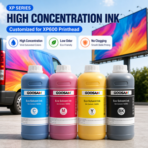 Encre éco-solvant haute concentration de qualité supérieure 1000 ml pour tête d'impression XP600, impression couleur vive pour covering de véhicule - Product Image 1