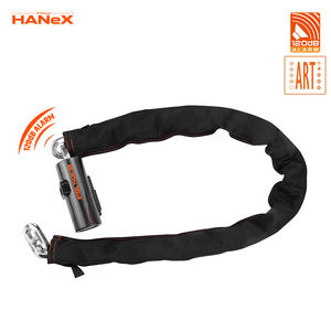 Antivol de chaîne en acier trempé 10 mm pour vélo, <span class=keywords><strong>moto</strong></span> électrique, avec alarme 120 dB - Product Image 2