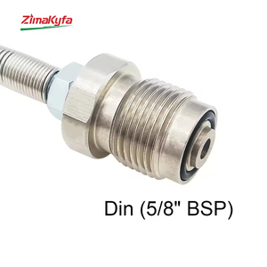 อะแดปเตอร์ชาร์จ DIN300bar G5/8 พร้อมสายรีโมทแรงดันสูงเสริมแรง HPA ยาว 50 ซม. และหัวต่อแบบปลดเร็วขนาด 8 มม. - Product Image 6