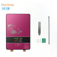Chauffe-eau électrique instantané sans réservoir 220-240V 3500W avec affichage numérique mural pour salle de bain et douche, chauffage rapide