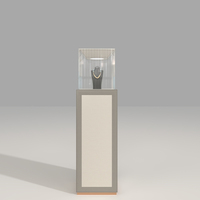 Vitrine à bijoux moderne de luxe sur mesure avec éclairage LED, en verre trempé et acier inoxydable, écologique et autoportante, fabriquée en usine