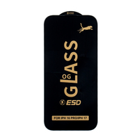 Protection d'écran en verre trempé OG ESD transparent antistatique en aluminium de haute qualité 0,4 mm, dureté 9H, bord 3D pour 17 Air 16 15 14 13