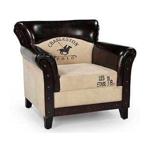 Premium Buff Leather Canvas Floppy <b>Sofa</b> Solid Wood Legs Modern Living Room Lounge Furniture - Product Image 1