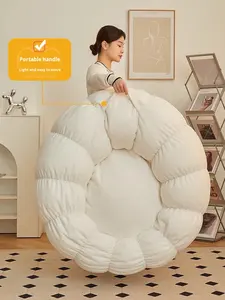 Siège unique tissu sectionnel paresseux <span class=keywords><strong>canapé</strong></span> inclinable sommeil citrouille Tatami balcon chaise de loisirs pour maître pour salon - Product Image 5