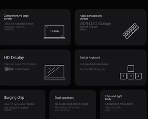 <span class=keywords><strong>Ordinateur</strong></span> <span class=keywords><strong>portable</strong></span> haut de gamme 15,6 pouces grand écran N95, écran haute définition, excellent rapport qualité-prix, déverrouillage par empreinte digitale, Windows 11 - Product Image 6