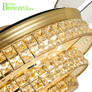 Breezelux Luxury Modern LED Ceiling Fans Best Quality for Home Bedroom Bathroom Use Low Noise <b>Remote</b> <b>Control</b> <b>Switch</b> LED <b>Light</b> - Product Image 4
