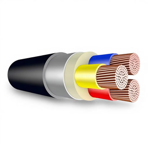 Câble basse tension ignifuge avec gaine extérieure en PVC, conception blindée multiconducteurs en cuivre, norme IEC 60332-1 - Product Image 1