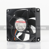Sunon 5V 24V 48V DC12V 1.01W AC EC 8025 80X80X25MM 8CM Suspensi Magnetik Chassis Senyap 4-kabel MF80251V3-1Q03C-S9A Kipas Pendingin