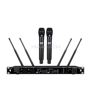 Sistema Microfonico <span class=keywords><strong>a</strong></span> Condensatore Professionale Wireless con Ricevitore Digitale XLR, Cancellazione del Rumore, Portatile in Metallo per Musica dal Vivo AD4D Ksm8 Ksm9 - Product Image 3