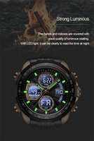 Jam Tangan NAVIFORCE 9197S RGBB Analog Digital Tahan Air Quartz Kalender Baru Pria Bisnis Bahan Stainless Steel