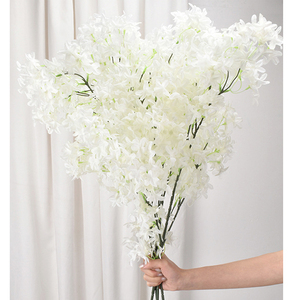Thực tế mã hóa hoa tử đinh hương nhân tạo chi nhánh cho đám cưới phòng khách bên trang trí, Tạ ơn Hoa Anh Đào mềm - Product Image 2