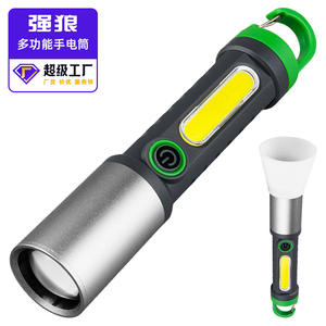 Linterna multifunción Strong Wolf, luz LED recargable de 1200mah con mosquetón magnético para uso en exteriores - Product Image 1