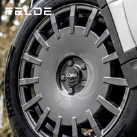 Jantes en alliage moulées sur mesure Flow Formed, 17 pouces, noir mat, 5x114.3 5x112, pour voitures de tuning JDM tout-terrain et de course