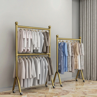 Nouvelle arrivée en usine, moderne, vente en gros, porte-manteau double réglable et mobile pour salle de bain, séchoir à linge durable