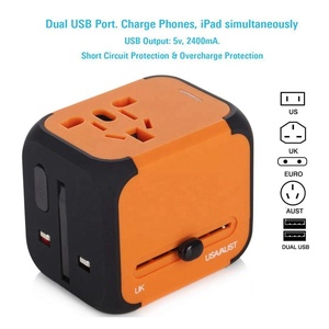 Universal USB de adaptador de corriente móvil Universal adaptador de viaje USB con Reino Unido UE nos AUS macho - Product Image 4